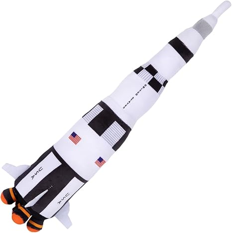 Saturn Rocket Plush Toy – 18.5"