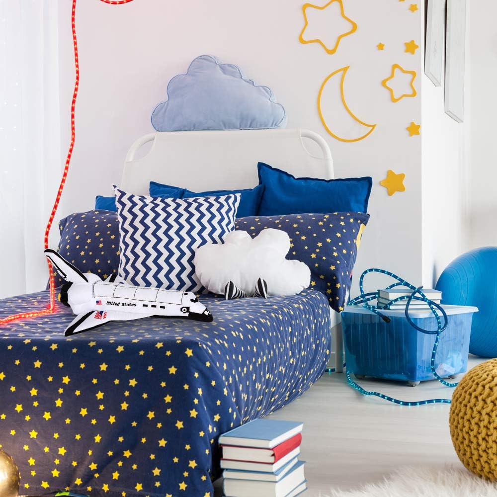 Stuffed Space Shuttle Plush Toy – 14"