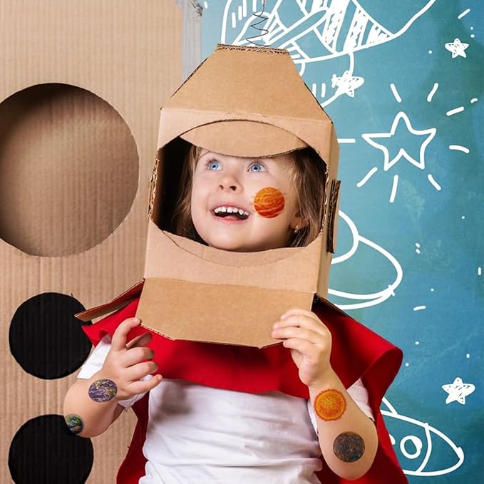 Planets Temporary Tattoos – 74 Pack