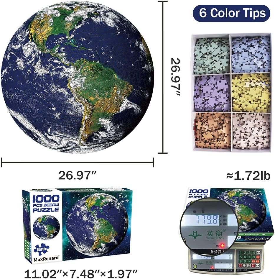 Earth Round Puzzle – 1000 Piece Jigsaw