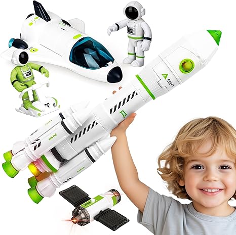 TOY Life Space Rocket Toy Set – 11"
