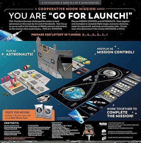 Buffalo Games - Apollo: NASA Moon Missions Strategy Game