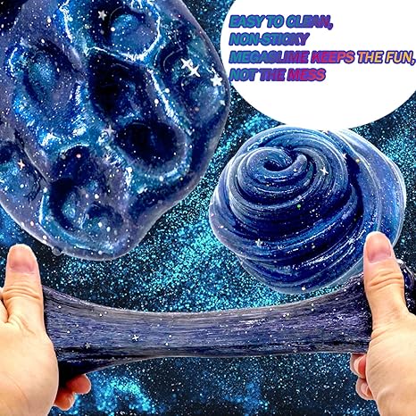 24 Pack Galaxy Star Slime – Space Party Favors