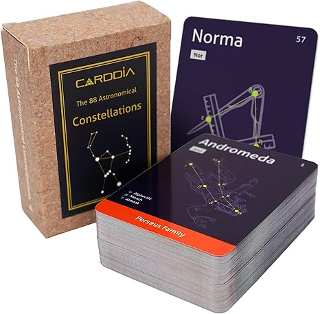 CARDDIA 88 Astronomical Constellations Flashcards