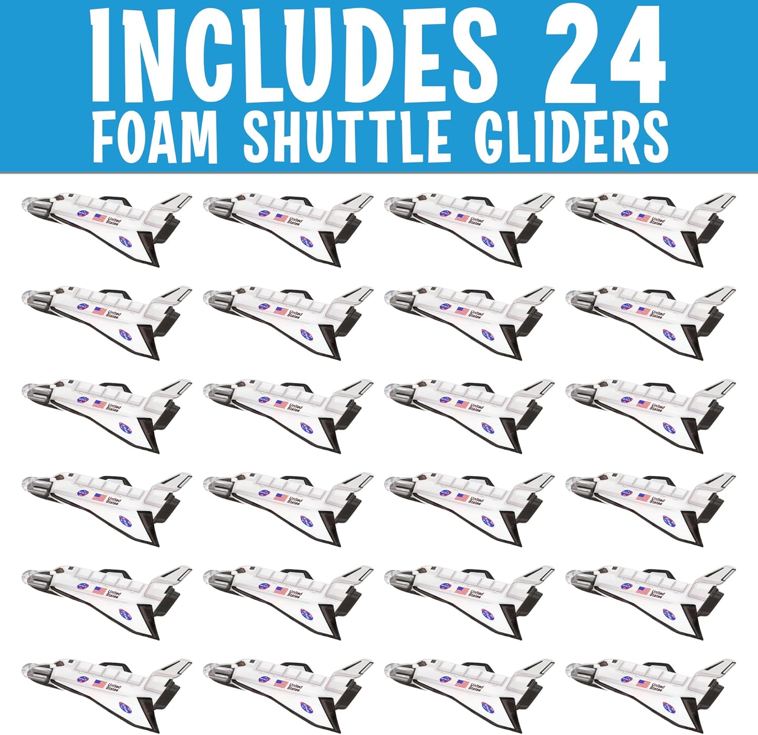 Space Shuttle Gliders – 24 Pack