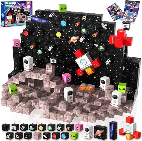 Goody King 100PCS Space Rocket Magnetic Building Blocks
