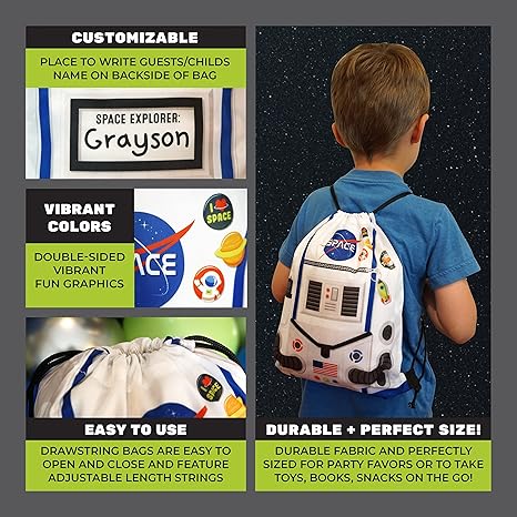 Outer Space Party Favor Bags – 12 Pack