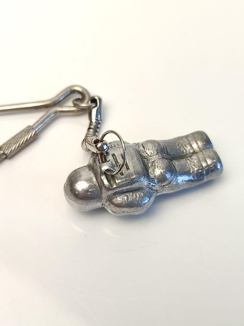 Vintage USSR Cosmonaut Keychain