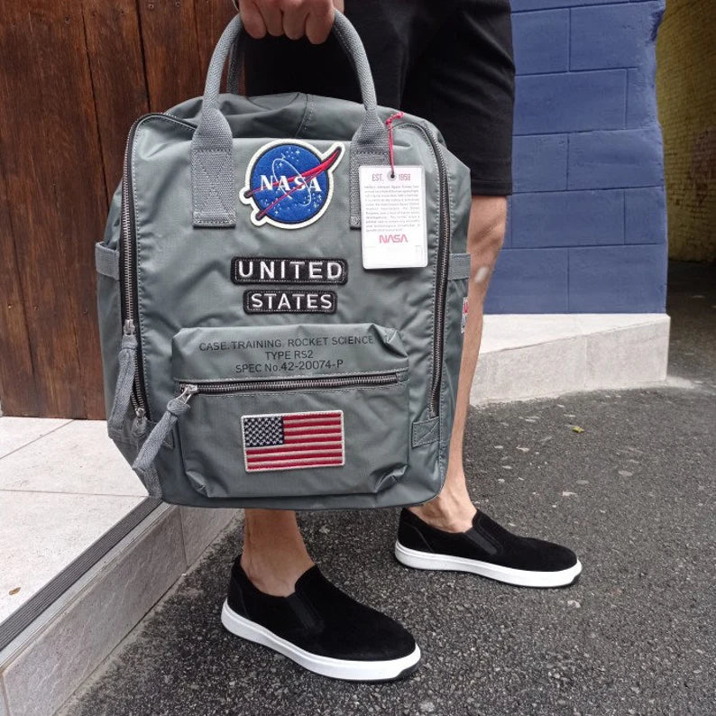 NASA Gray Backpack – Nylon Carry-On
