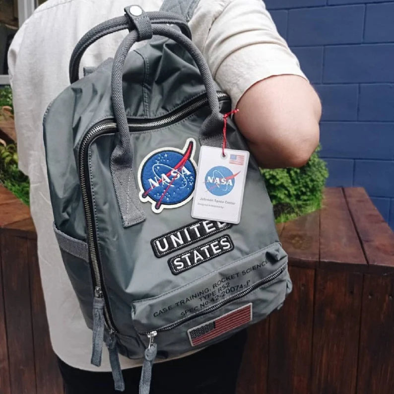 NASA Gray Backpack – Nylon Carry-On