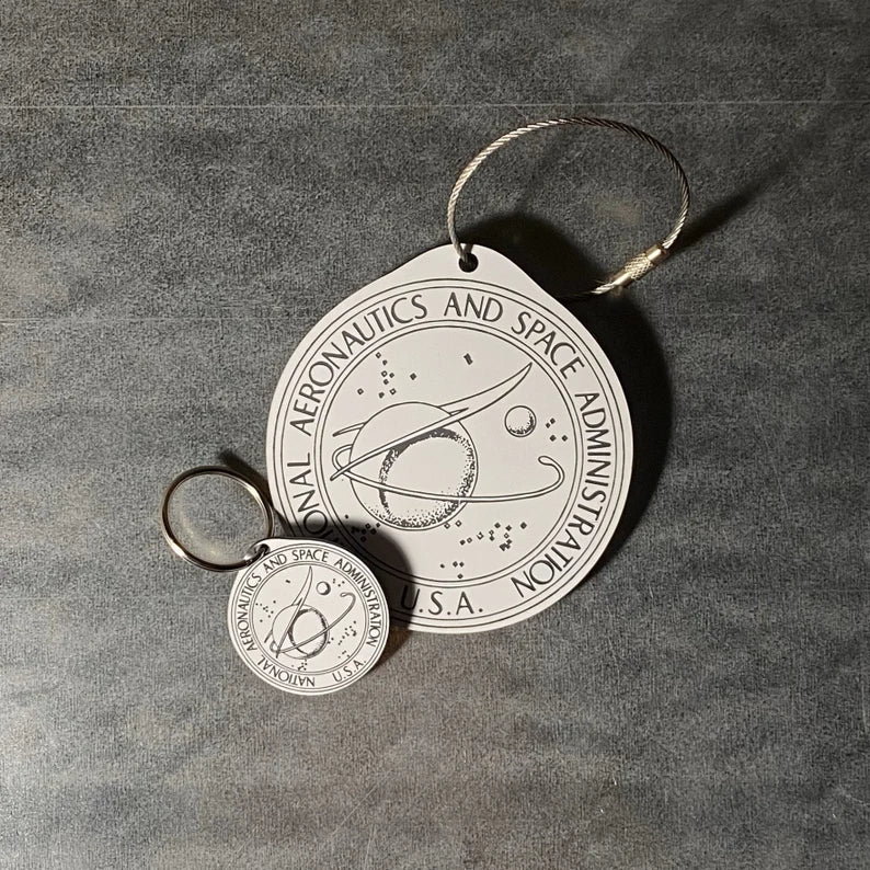 NASA Seal Luggage Tag & Keychain Bundle