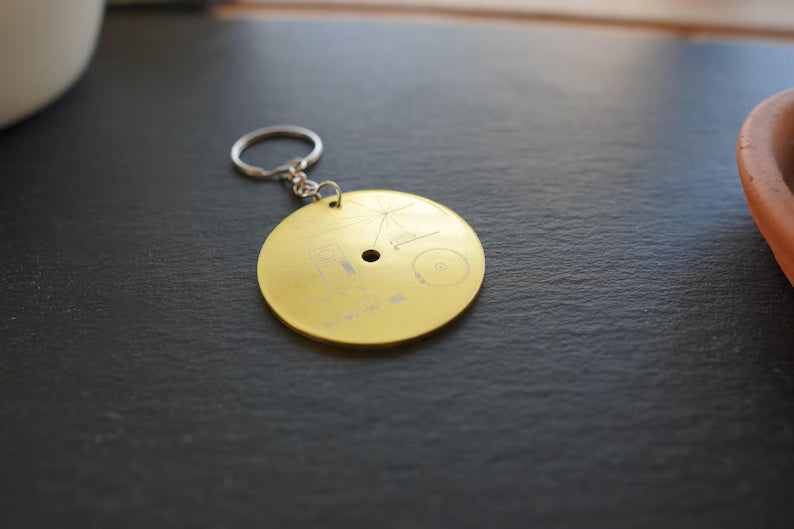 NASA Voyager Golden Record Cover Keyring
