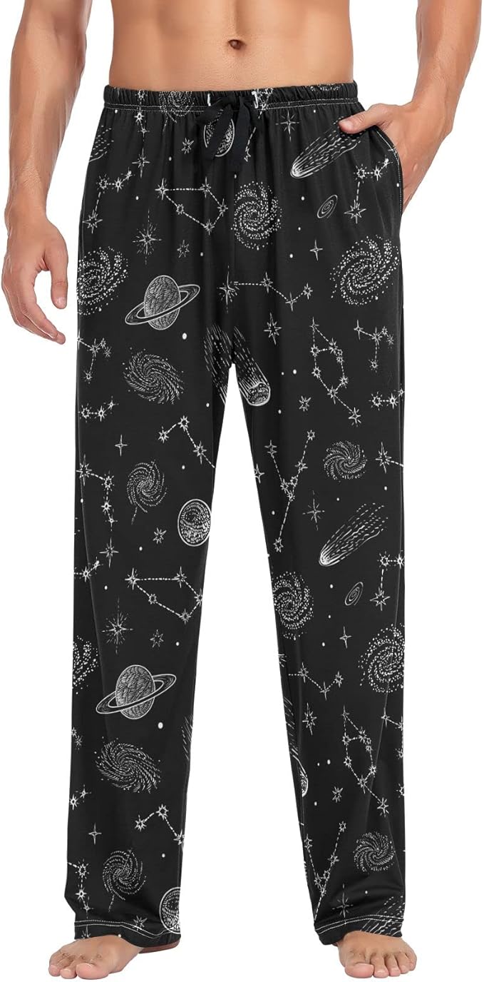 Men's Galaxy Print Pajama Pants