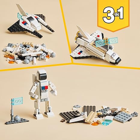 LEGO Creator 3 in 1 Space Shuttle Building Set – 144 Pieces