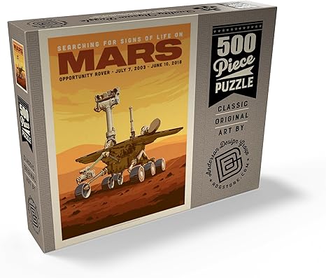 NASA 2003: Mars Opportunity Rover Puzzle – 500 Piece Vintage Poster