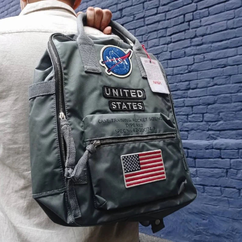 NASA Gray Backpack – Nylon Carry-On