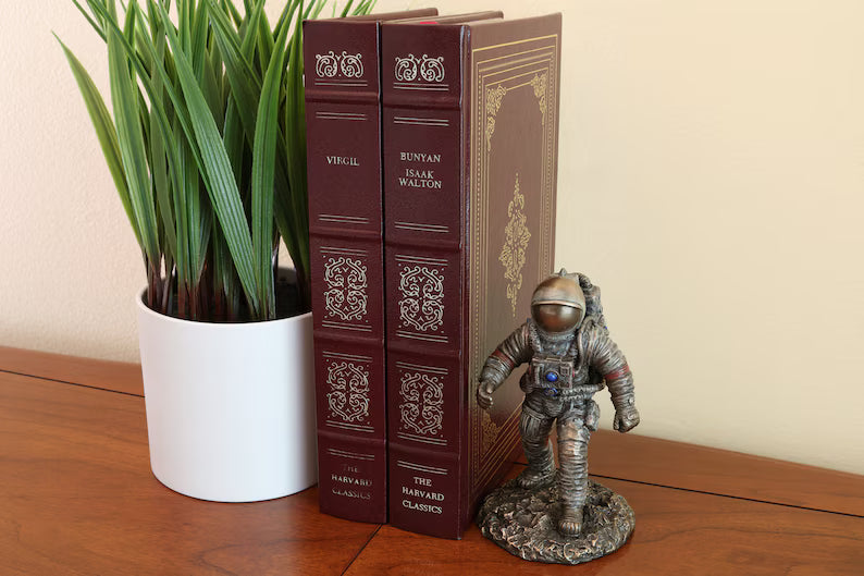 Standing Astronaut Figurine – Handmade Cold Cast Bronze Space Decor